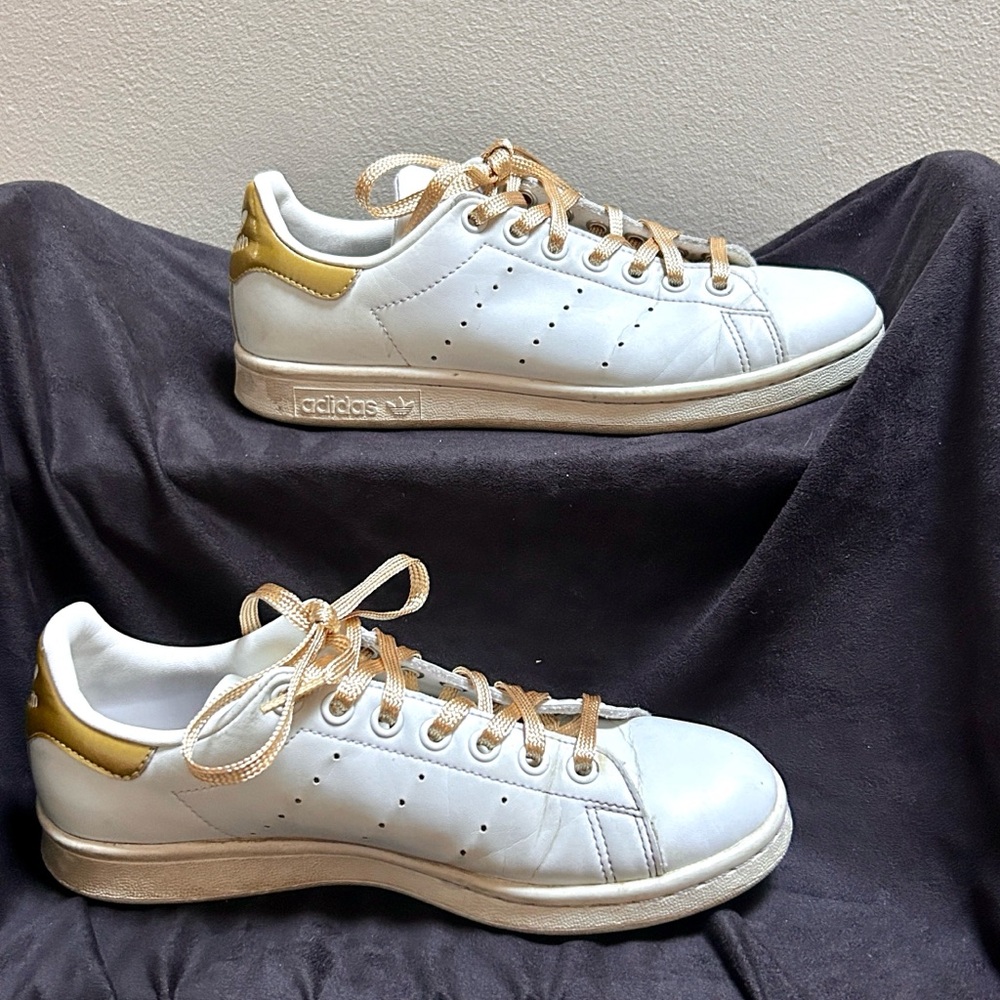 Adidas Stan Smith White Gold 6.5